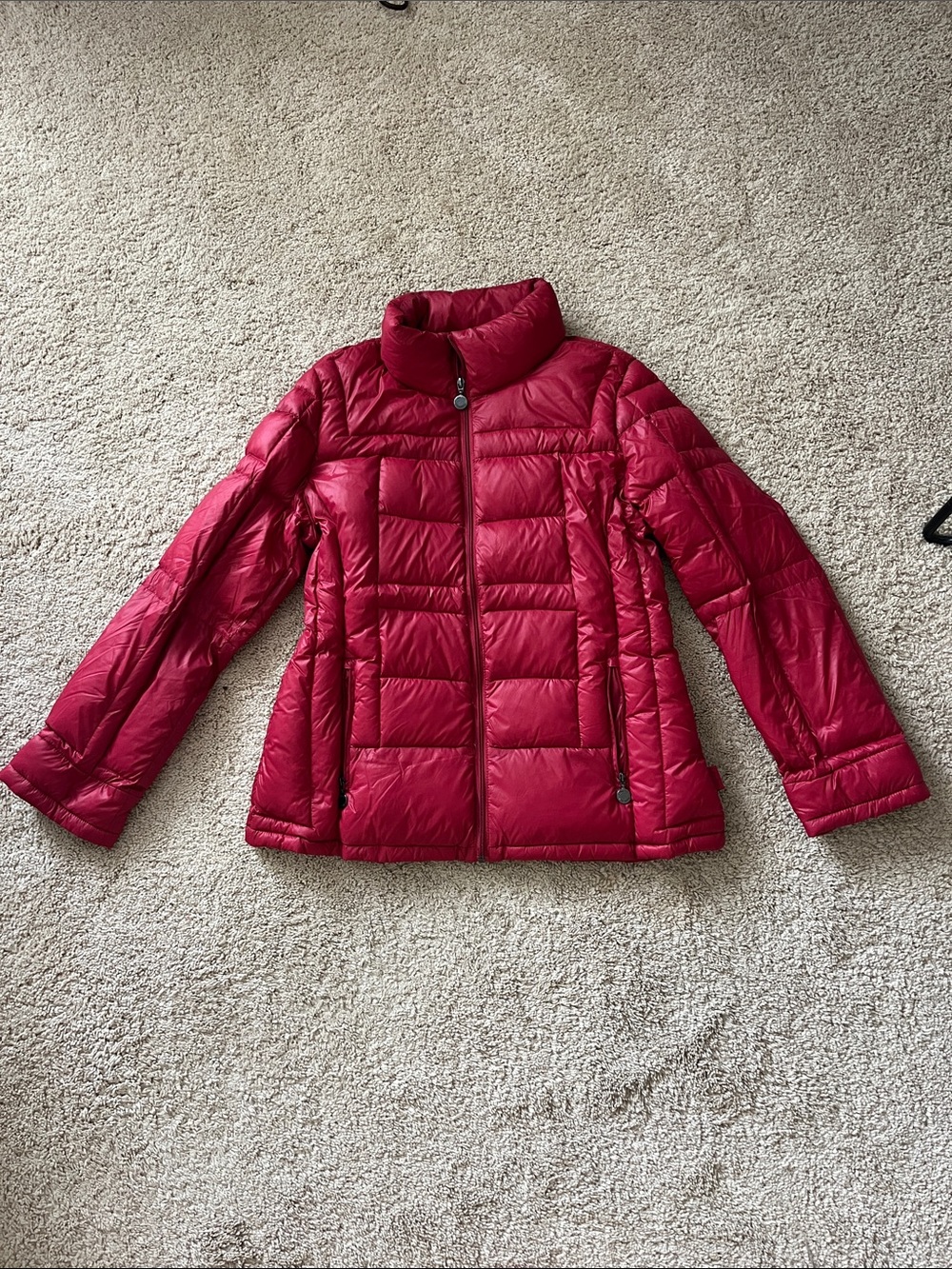 Calvin Klein Bright Pink Quilted Packable Down Jacket